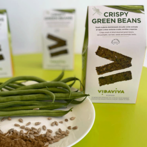 Cajas del snack de judías verdes de VidaViva Ecofood
