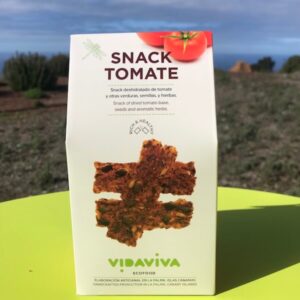 Cajas del snack de tomate de VidaViva Ecofood